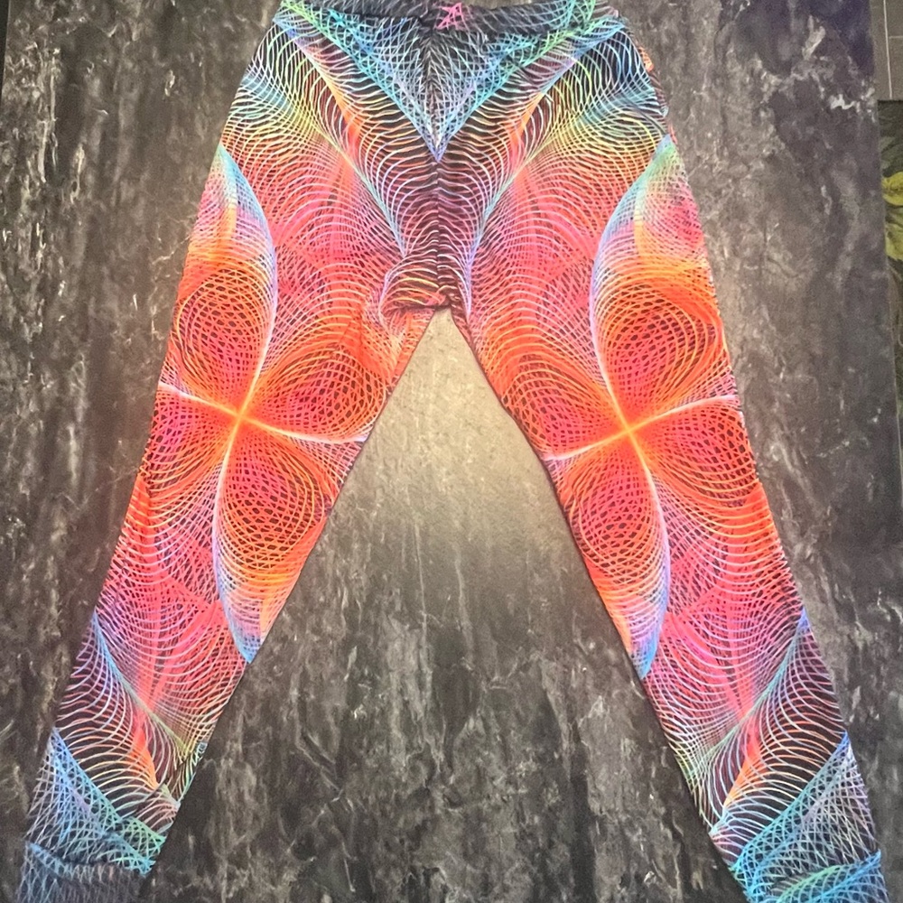 Electro Threads x Rick & Morty Holographic Web Joggers